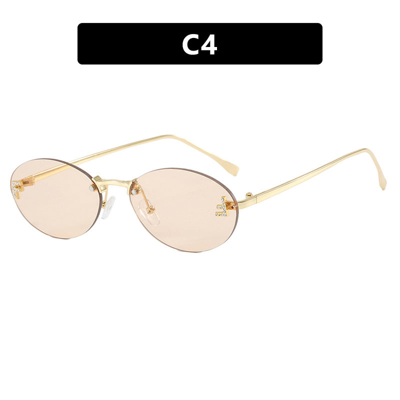 Damen modische Sonnenbrille mit eleganter, verspiegelter Gläserfront und filigranem Metallrahmen Karnz