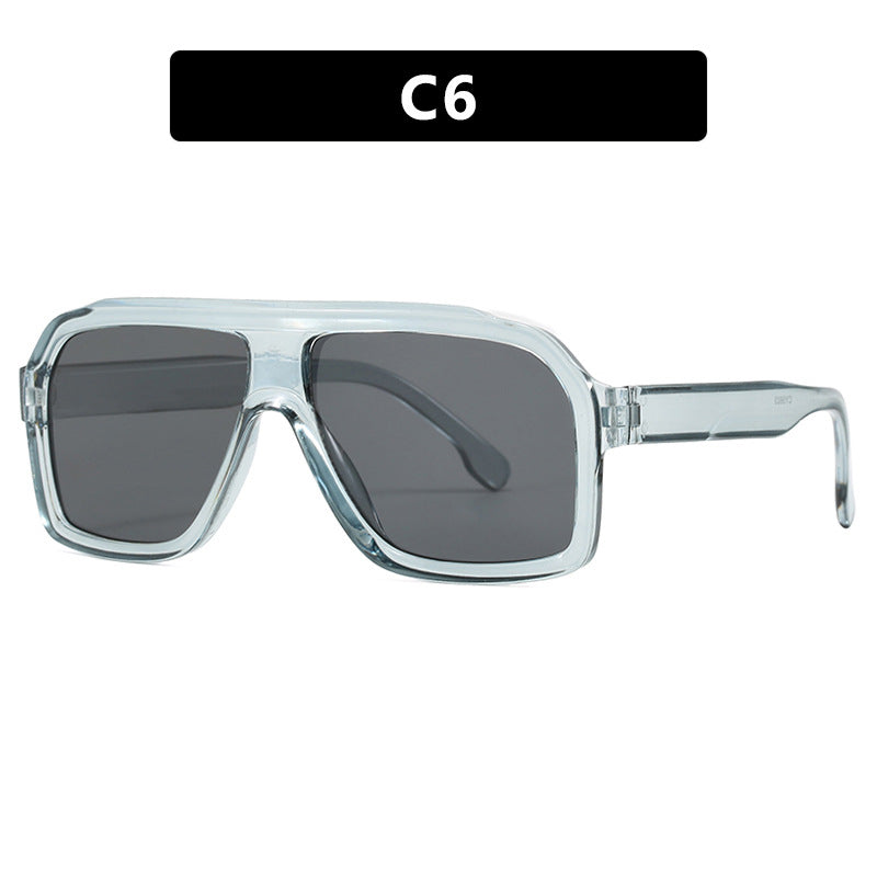 Damen große quadratische Sonnenbrille im modernen Design mit robustem Rahmen Karnz