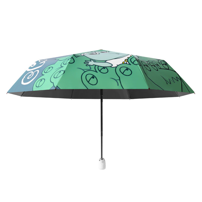 Damen lustiger Faltregenschirm mit Tiermotiven Karnz