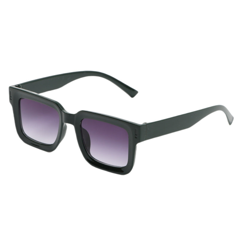 Damen Modische quadratische Sonnenbrille mit soften Linien Karnz