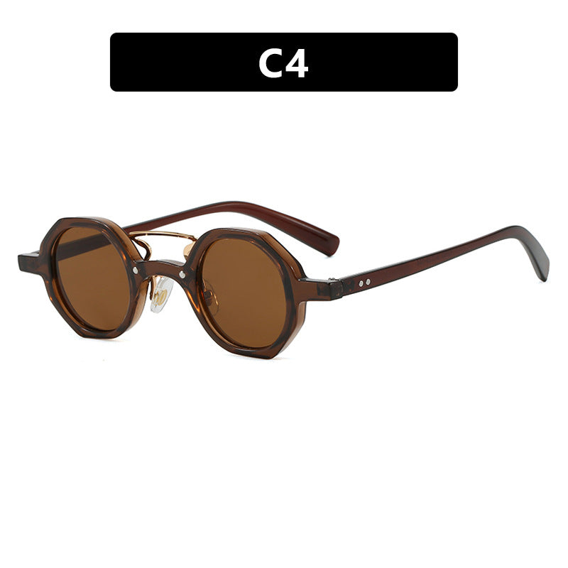 Damen stilvolle Sonnenbrille im einzigartigen achteckigen Design Karnz