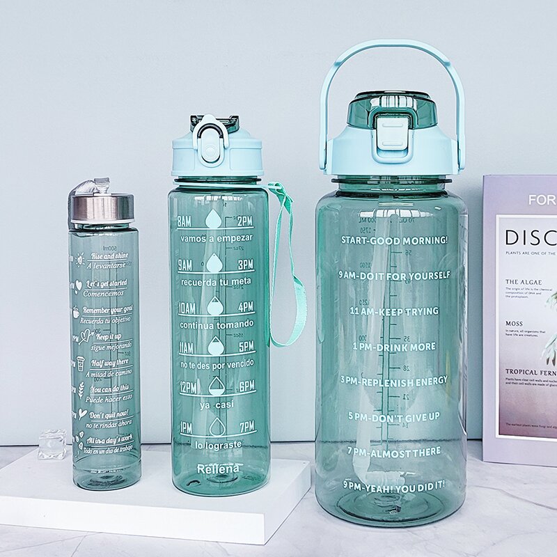 Damen Wasserflasche mit Motivationsdruck Karnz