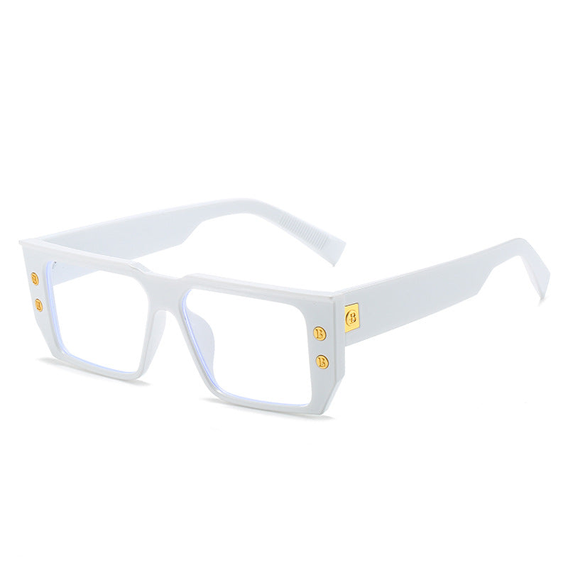 Damen modische klare Brille mit goldenen Akzenten Karnz