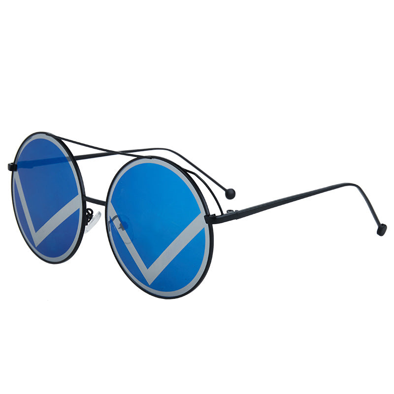 Damen modische runde Sonnenbrille Karnz