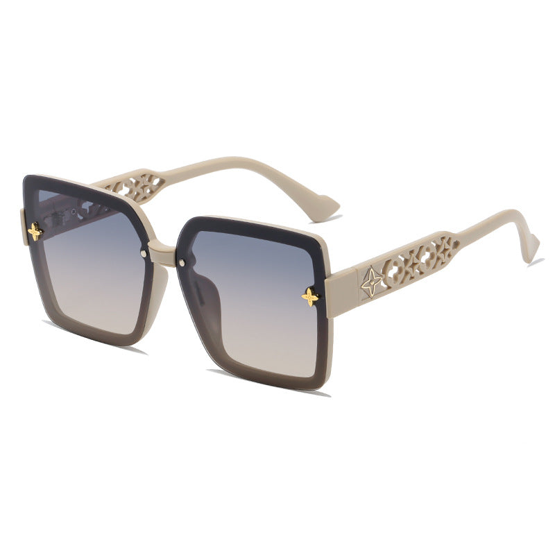 Damen Design-Sonnenbrille mit filigranem Rahmen und UV-Schutz Karnz