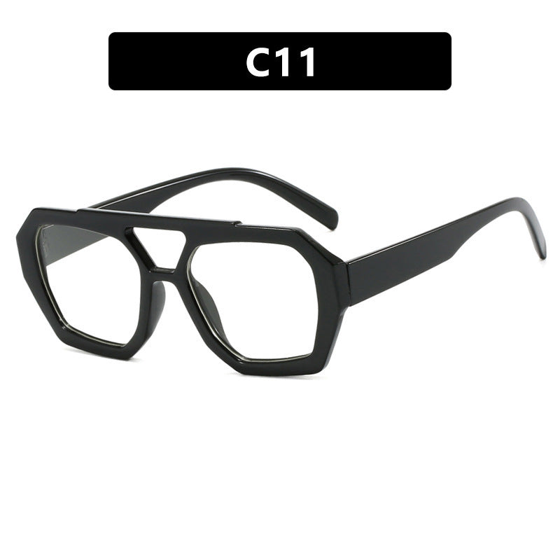 Damen geometrische Sonnenbrille aus robustem Kunststoff mit polarisierten Gläsern Karnz
