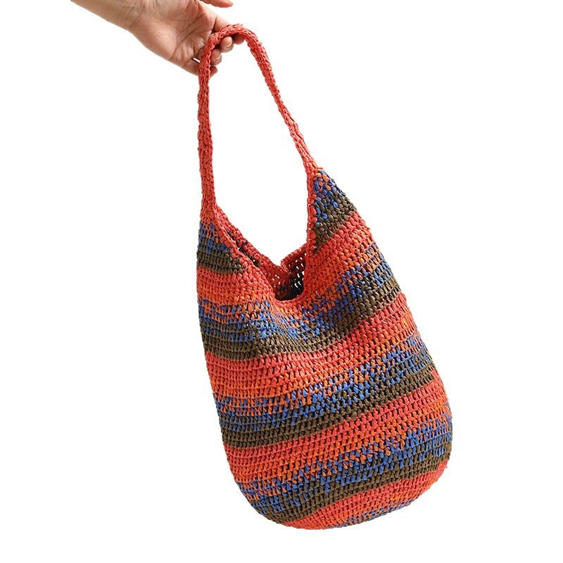 Damen Handgefertigte Strandschultertasche Karnz