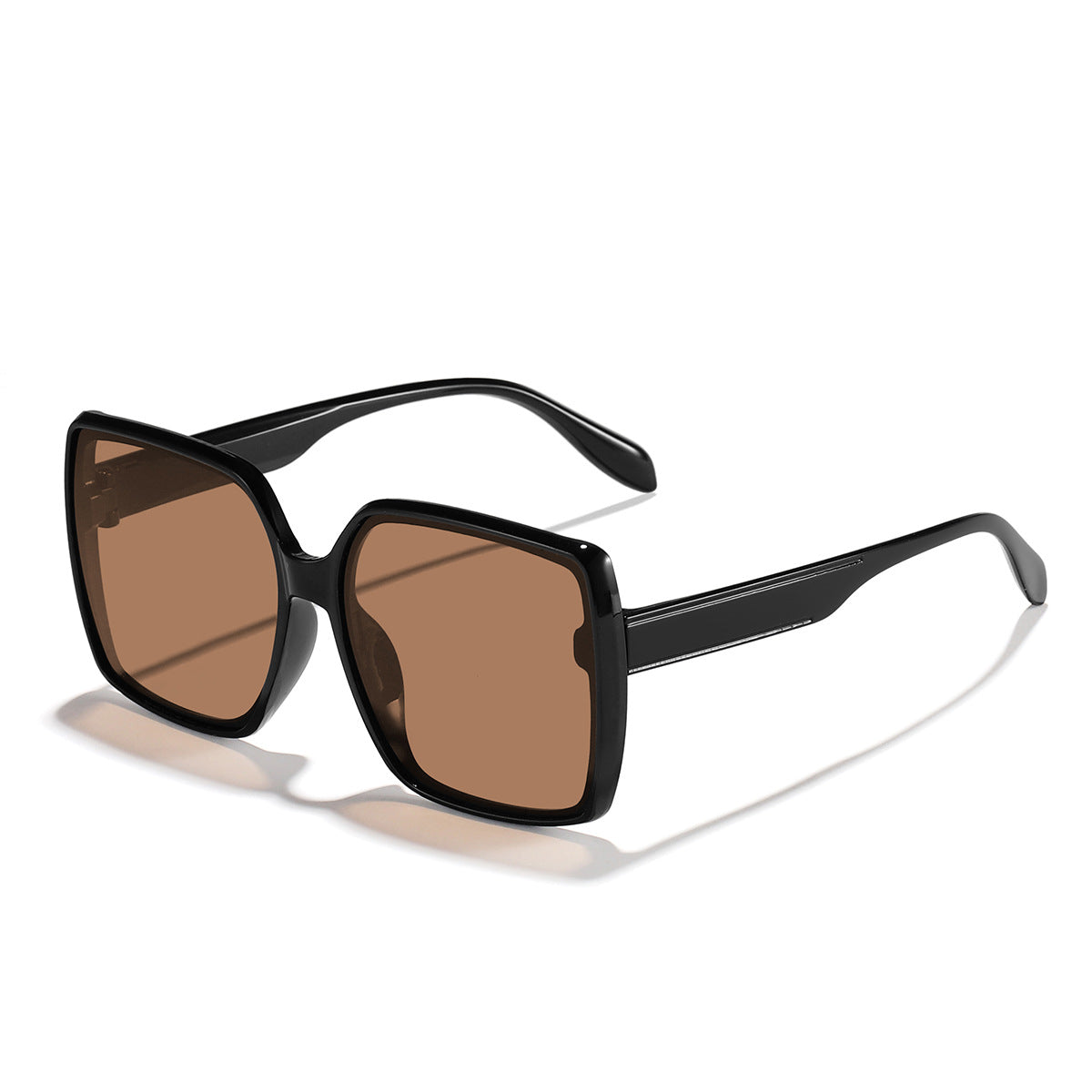 Damen oversized Sonnenbrille mit modernem quadratischen Rahmen und schützenden Gläsern Karnz
