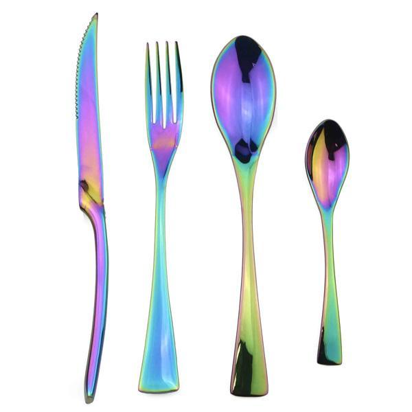 Onyx Jet Black Silberbesteck Set | Karnz