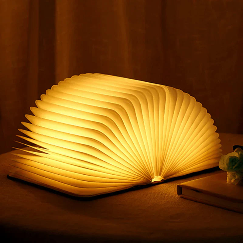 Faltbare Buchlampe mit warmem LED-Licht - StoryGlow | Karnz