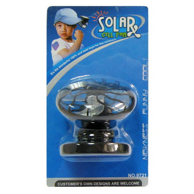 Mini tragbarer Clip-on Solar Power Cell Reise Kühlender Ventilator (Schwarz) | Karnz