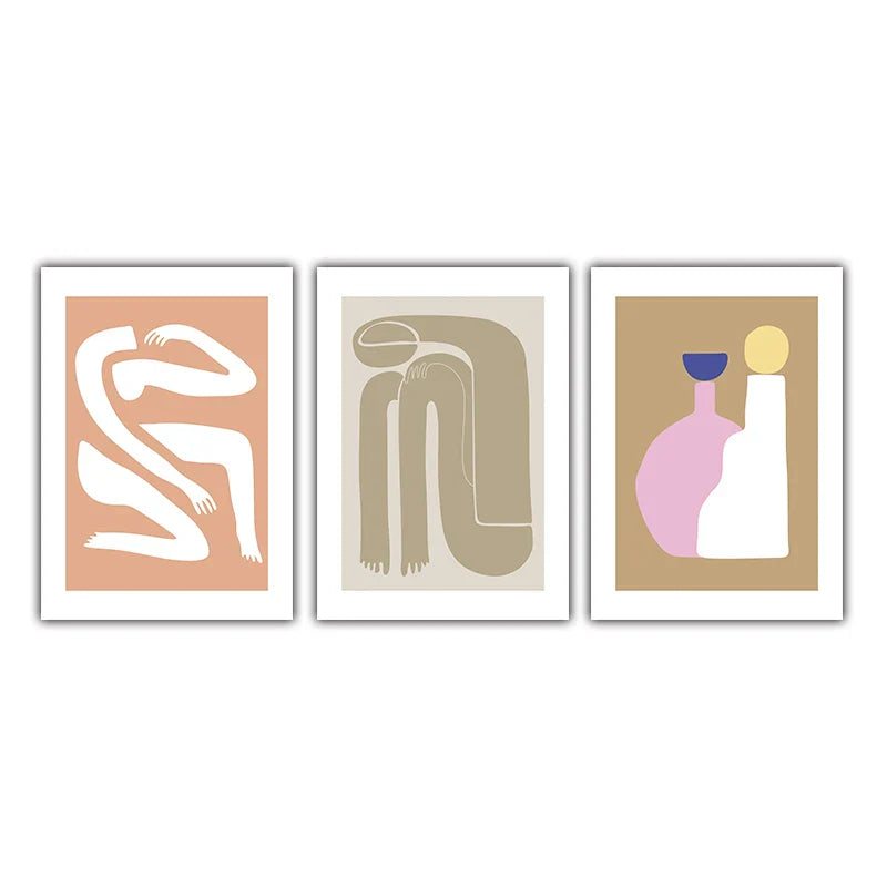 Abstrakte Minimalistische Stillleben Figuren Kunst Feine Kunst Leinwanddrucke Poster Bilder Für Wohnzimmer Schlafzimmer Moderne Wohnkultur | Karnz