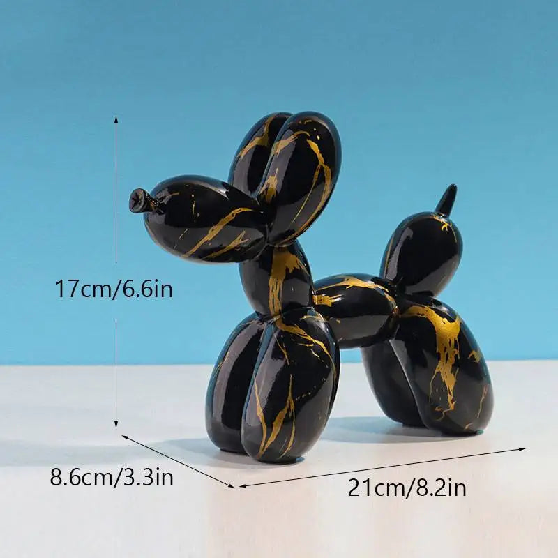 Bunte Ballonhund Figuren Künstlerische Graffiti Statuen für das Wohnzimmer Couchtisch Süße Trendige Ornamente für die Schreibtischdekoration | Karnz