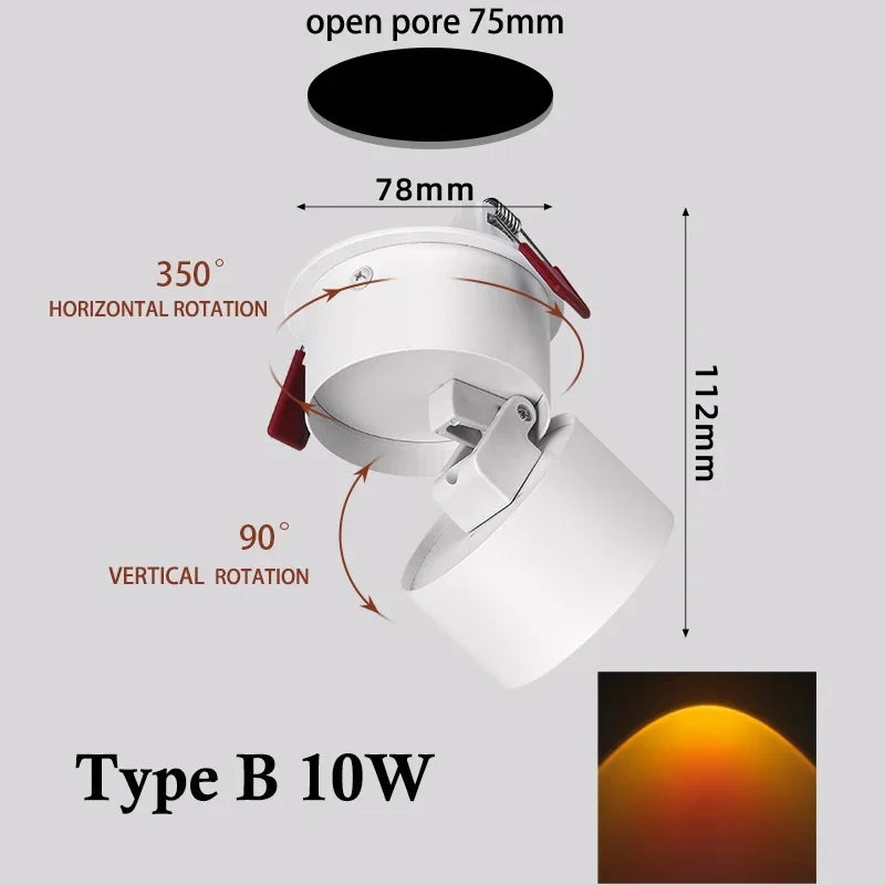 LED Sonnenuntergang Atmosphäre Wandstrahler