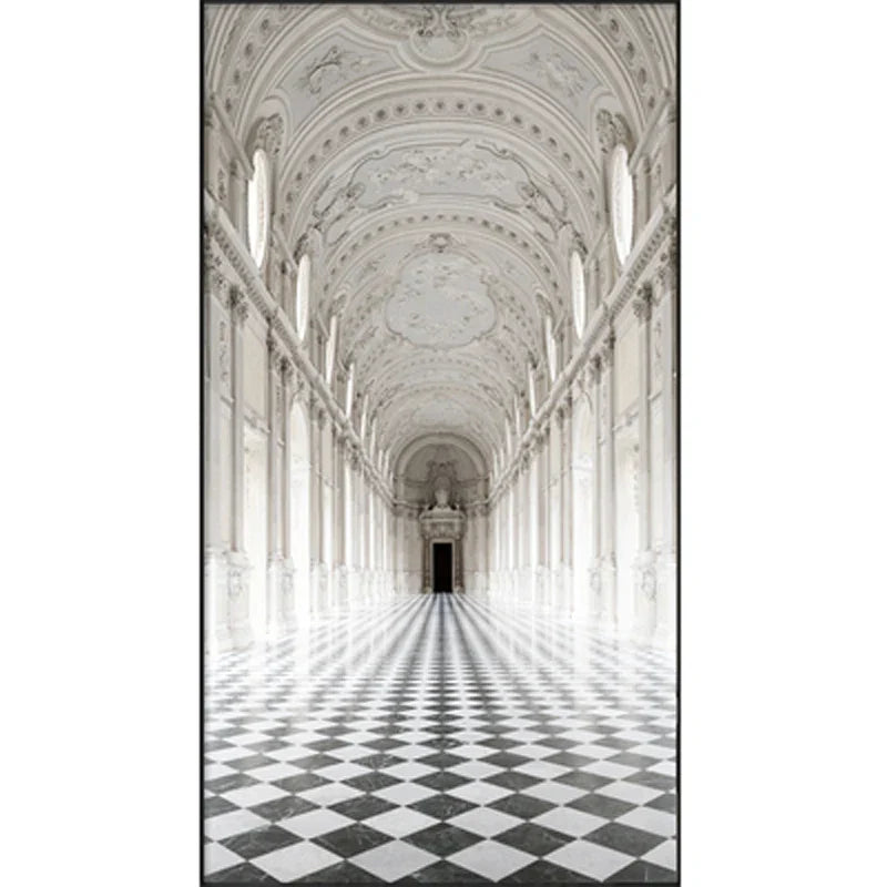 Moderne abstrakte minimalistische Bögen Architektur Wandkunst Fine Art Leinwanddrucke Bilder für Eingangsbereich Foyer Wohnzimmer Home Office Dekor | Karnz