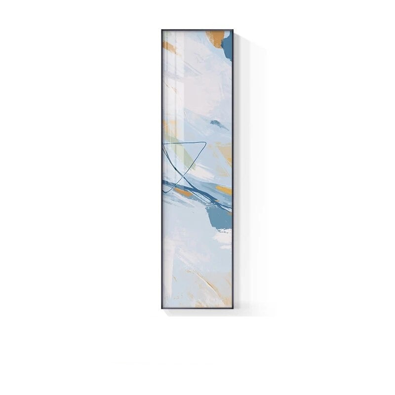 Marmor Druck Abstract Vertikale Format Wandkunst Blau Pastell Rosa Bilder Für Modernes Wohnzimmer Schlafzimmer Eingangsbereich Wanddekoration | Karnz