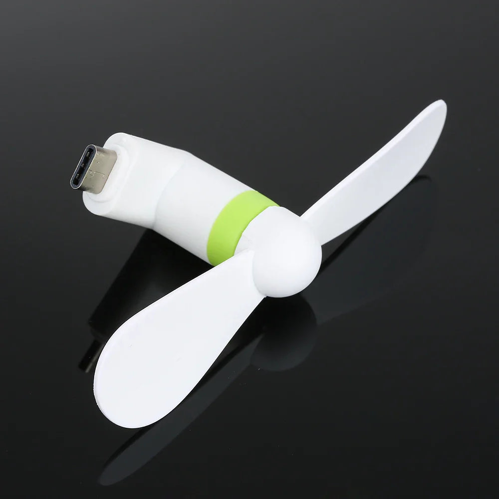 Kreativer Mini tragbarer Micro USB Ventilator - 5V 1W Handy USB Gadget Ventilatoren Tester für Type-C USB-C Kühler Handventilator | Karnz
