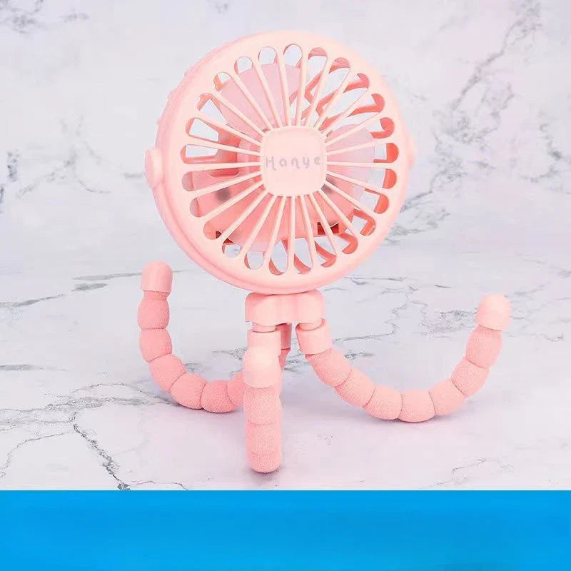 Wiederaufladbarer Babywagenventilator: Handheld USB bladeless Mini Ventilator - Leises Kühlen für den Außenbereich, Nacken- und Tischventilator | Karnz