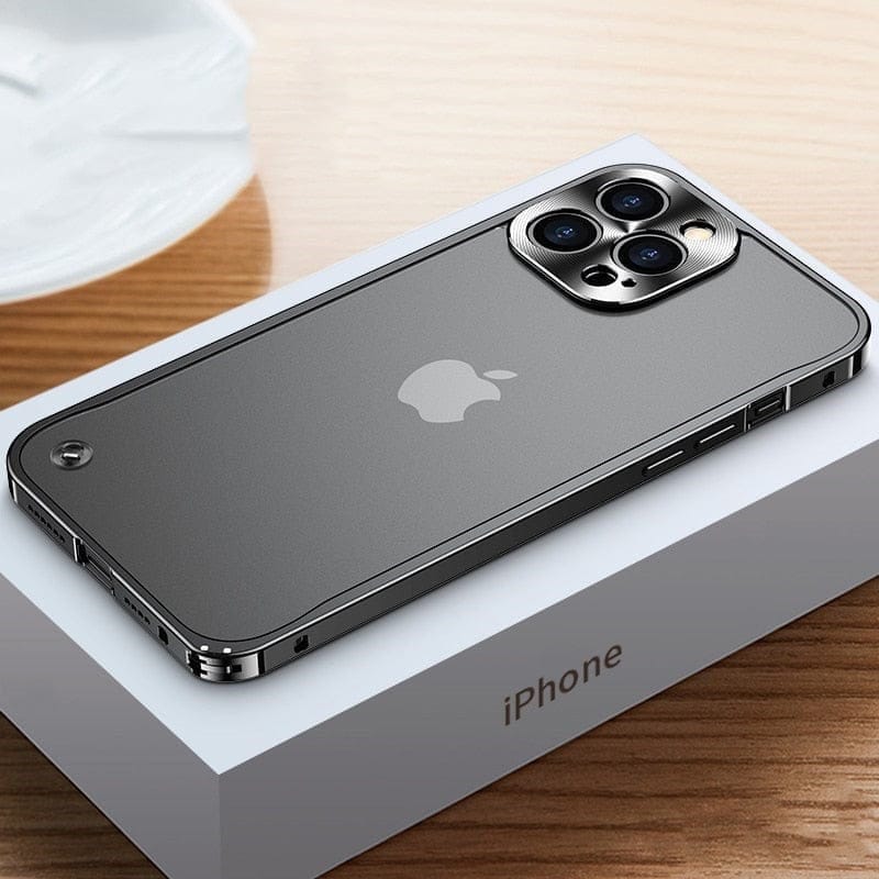 Sandsberg | iPhone Aluminium-Hülle | CNC-gefräster Metallrahmen für Schutz | Mehrere Farben