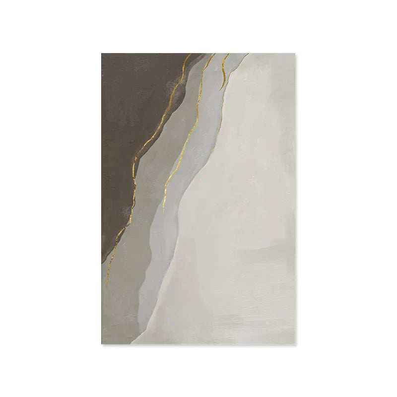 Moderne geomorphe abstrakte Wandkunst Feinkunst Grau Beige Braun Leinwanddrucke Bilder für das Wohnzimmer Zeitgenössische Wohnraumdekoration | Karnz