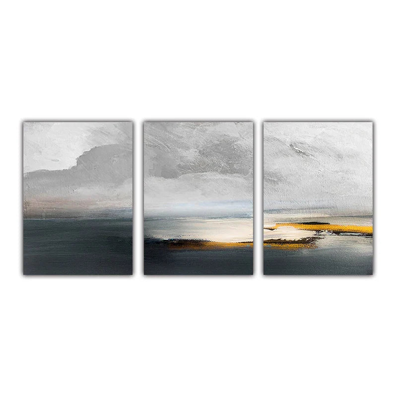 Sonnenuntergang See Landschaft Abstract Wandkunst Fine Art Leinwanddrucke Bilder für modernes Apartment Wohnzimmer Home Office Kunst Dekor | Karnz