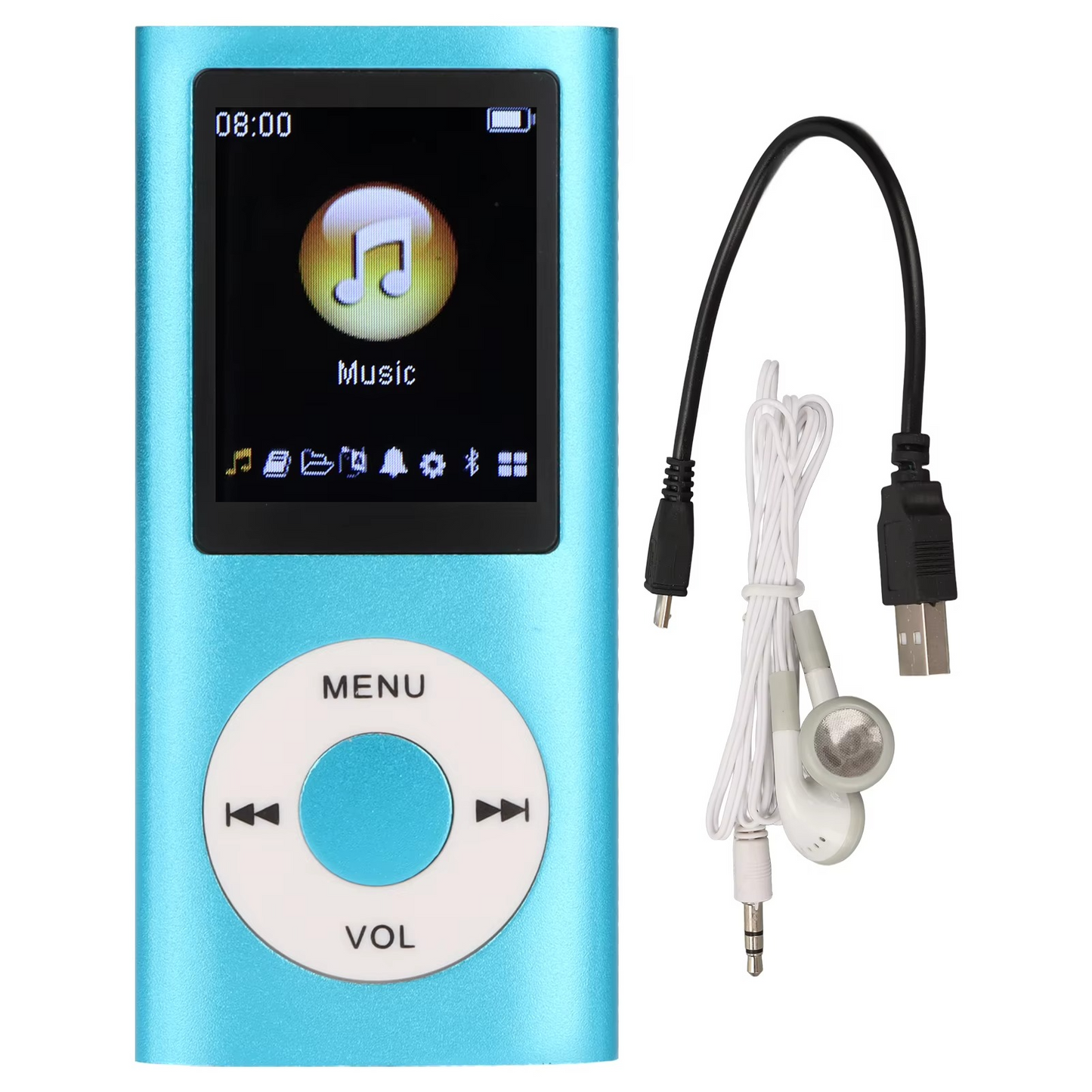 Kompakter MP3-Player mit hochauflösendem 1,8-Zoll-LCD-Display.