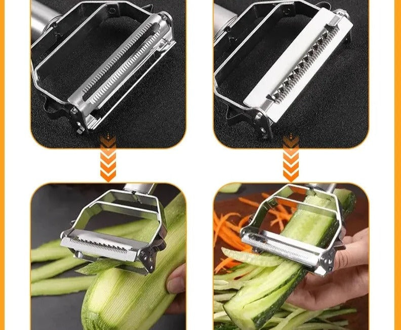Gemüseschäler Edelstahl Ergonomisch Rostfrei | Karnz