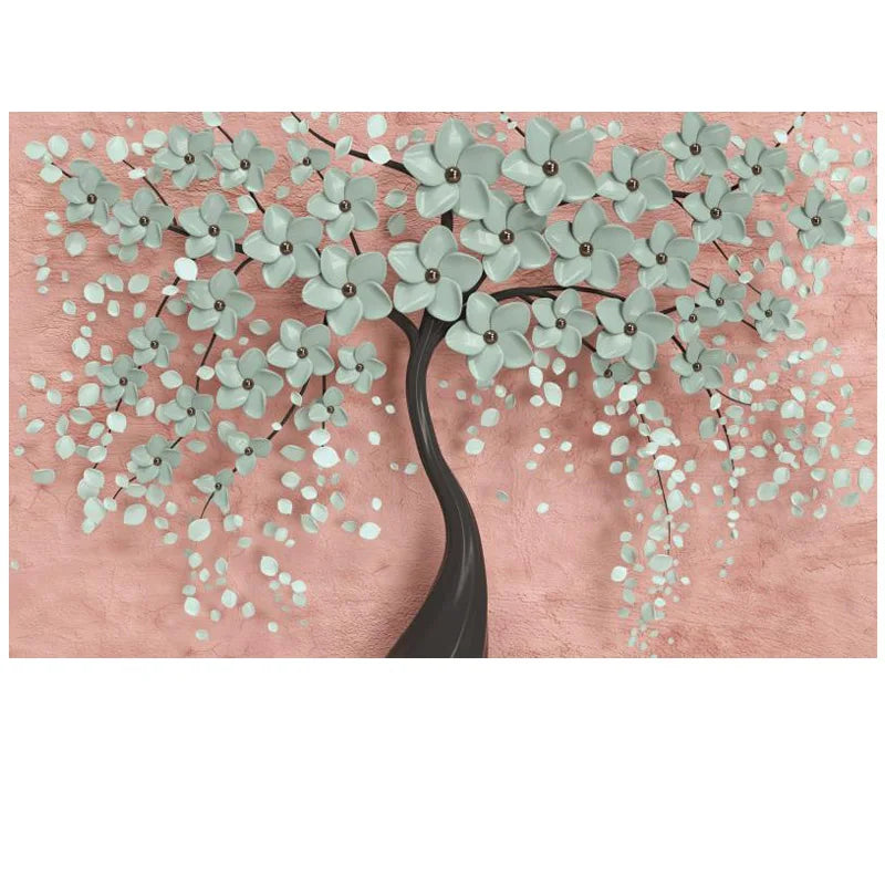 Abstract Floral Big Blossom Petal Tree Wandkunst Feine Kunst Leinwanddrucke Bild Für Wohnzimmer Schlafzimmer Salon Kunst Dekor | Karnz