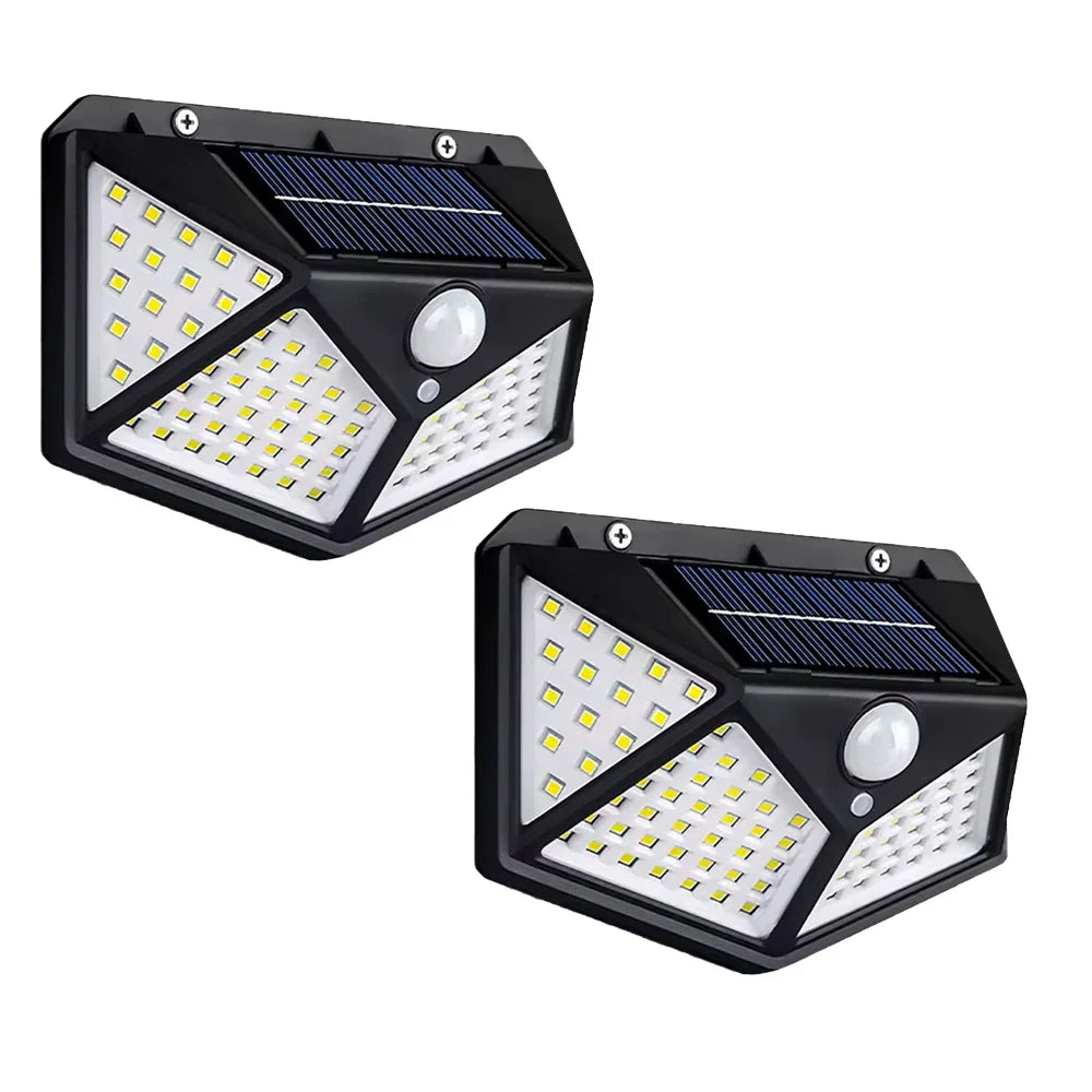 Solar Wandleuchte Außen 100 LED mit Bewegungsmelder | Karnz
