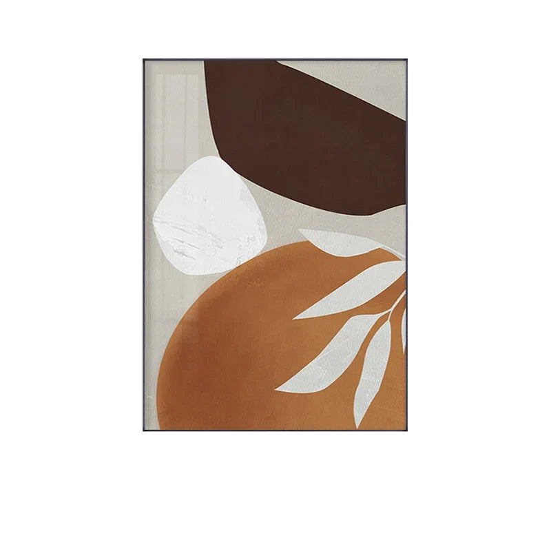 Moderne abstrakte erdige Töne geometrische Wandkunst Fine Art Leinwanddrucke Bilder für Wohnzimmer Esszimmer zeitgenössische Wohnkultur | Karnz