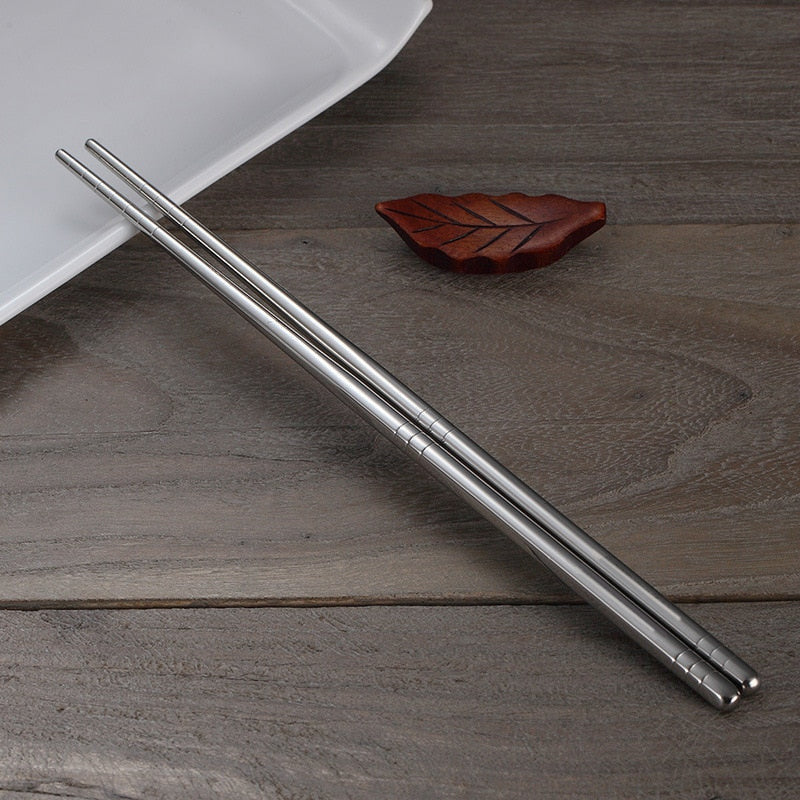 Deluxe Edelstahl Essstäbchen Set – 5 Paare für elegantes Essen
