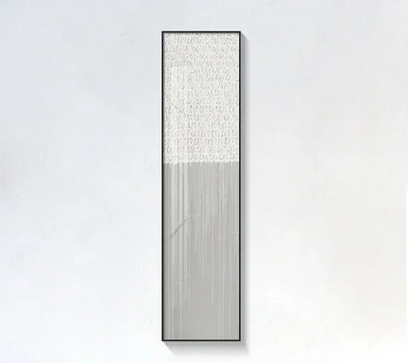 Minimalistische urbane abstrakte Wandkunst Fine Art Leinwanddrucke Hohe vertikale Bilder für Eingangsfoyer Wohnzimmer Heim Büro Dekor | Karnz