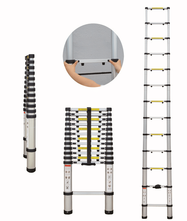 Teleskopleiter 3,2 - 2,9 - 2,6 oder 2 Meter | Karnz