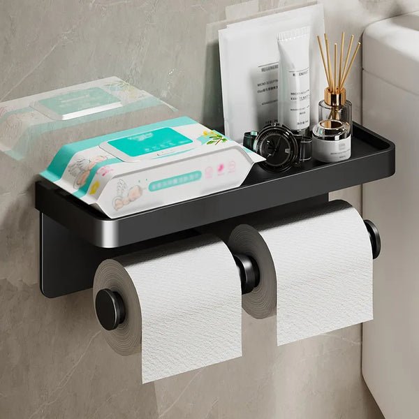 Saniflex Multifunktionaler Toilettenpapierhalter – Modernes Design und praktische Funktionalität | Karnz