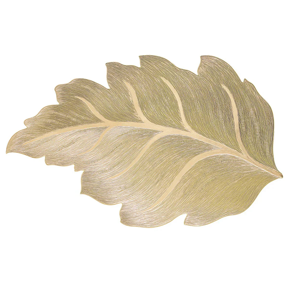 Gold Leaf Form Dekoratives Servierbrett