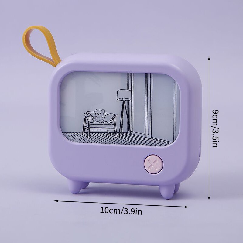 Mini Art TV Malerei Dekor Nachtlampe | Karnz