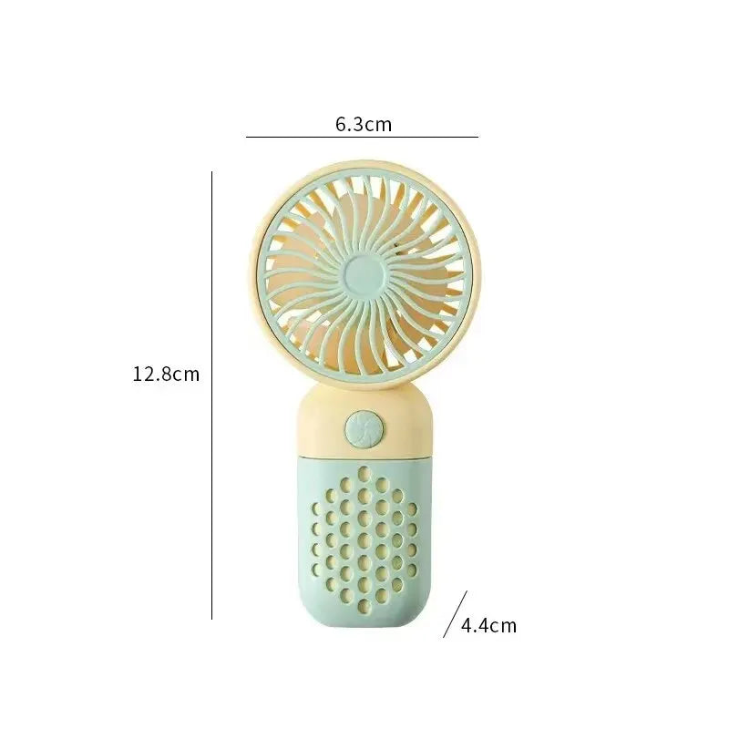 2024 Neuer Cartoon Handheld Ladeventilator - Süßer und tragbarer Mini-USB-Taschenventilator für Studenten | Karnz