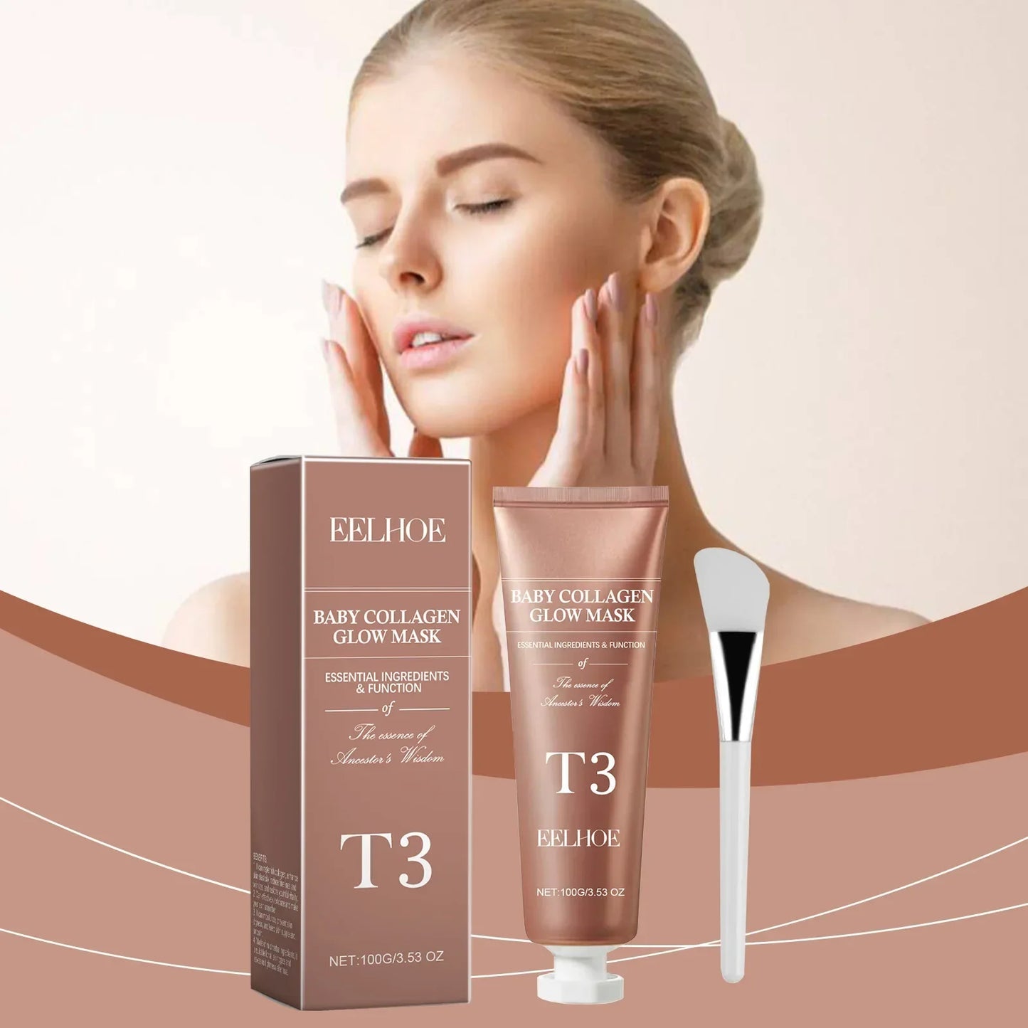 Koreanische Glass Skin Collagen Glow Maske