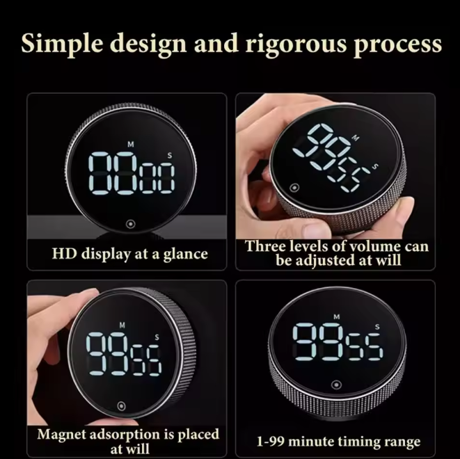 Digitaler Magnet-Küchentimer 99 Minuten | Karnz