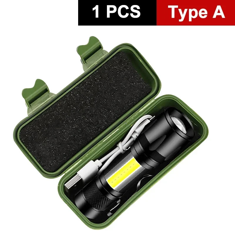 Mini Taktische Camping Wiederaufladbare Taschenlampe | Karnz