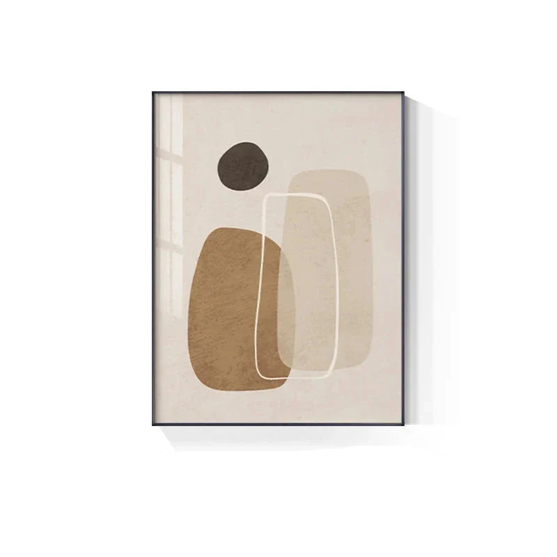 Einfache Beige Braun Florale Abstrakte Wandkunst Feine Kunst Leinwanddrucke Minimalistische Bilder Für Moderne Wohnungen Wohnzimmer Schlafzimmer Kunst Für Zeitgenössische Innenräume
