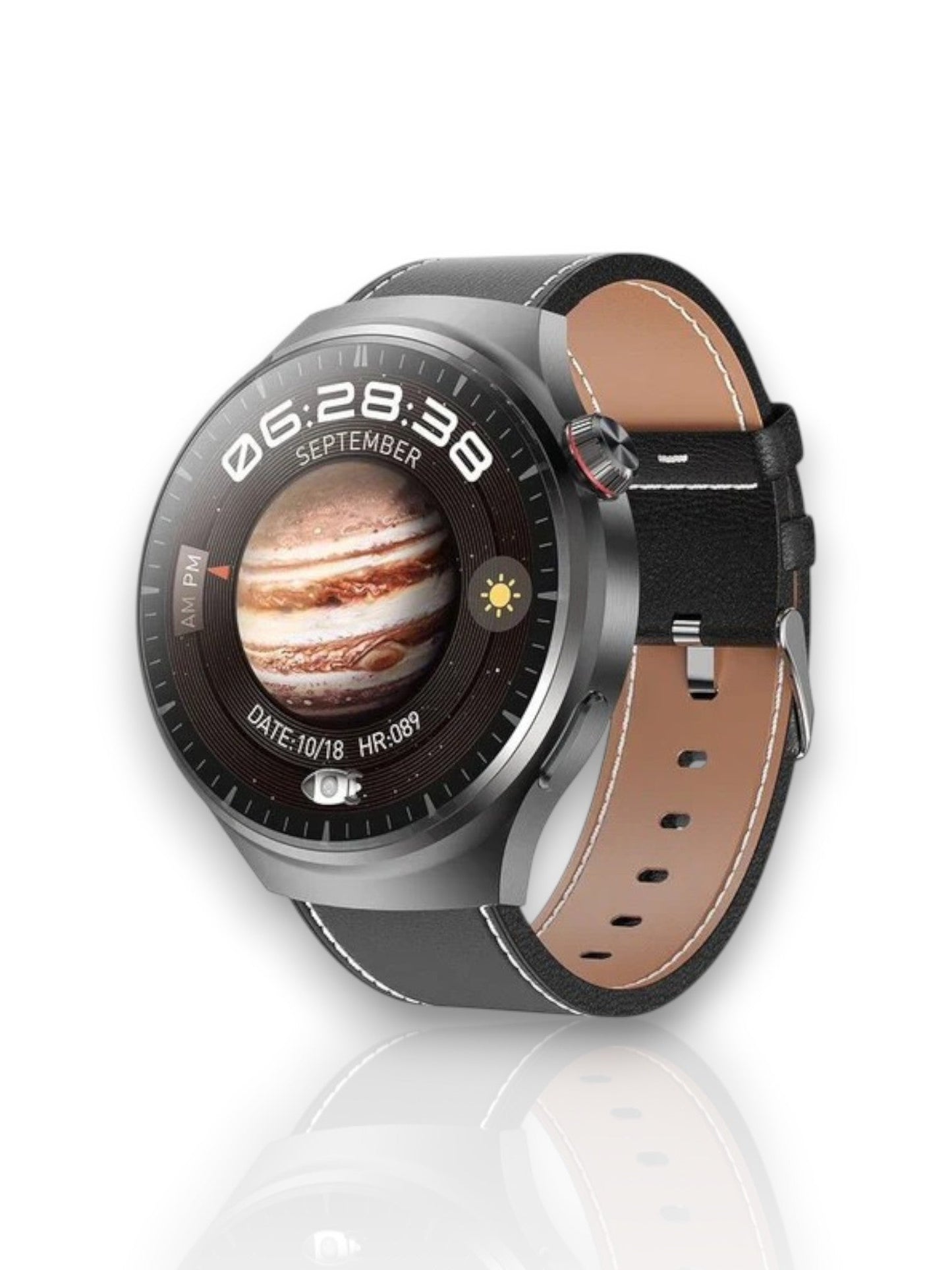 Slim Sportuhr mit Aktivitätsmonitor – Wasserdichte Bluetooth-Uhr für Damen und Herren | Karnz