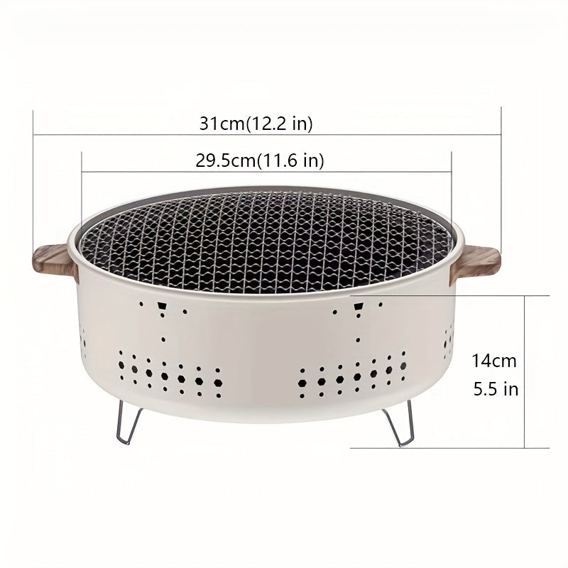 Rauchfreier Grill Pro – Tragbarer rauchfreier Elektrogrill für den Außenbereich | Karnz