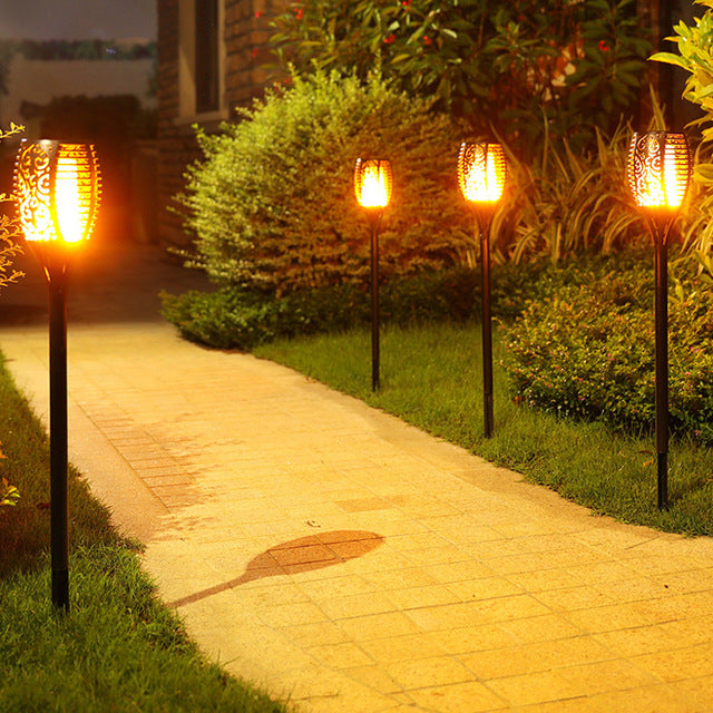 2 PCS Solar LED Taschenlampe Tanzflamme Edition | Karnz