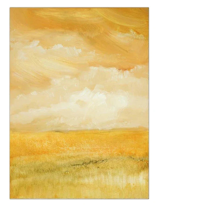Sommer Gelbe Felder Landschaft Wandkunst Fine Art Leinwanddrucke Farbige Bilder Für Wohnzimmer Schlafzimmer Zeitgenössische Büromöbel Dekor