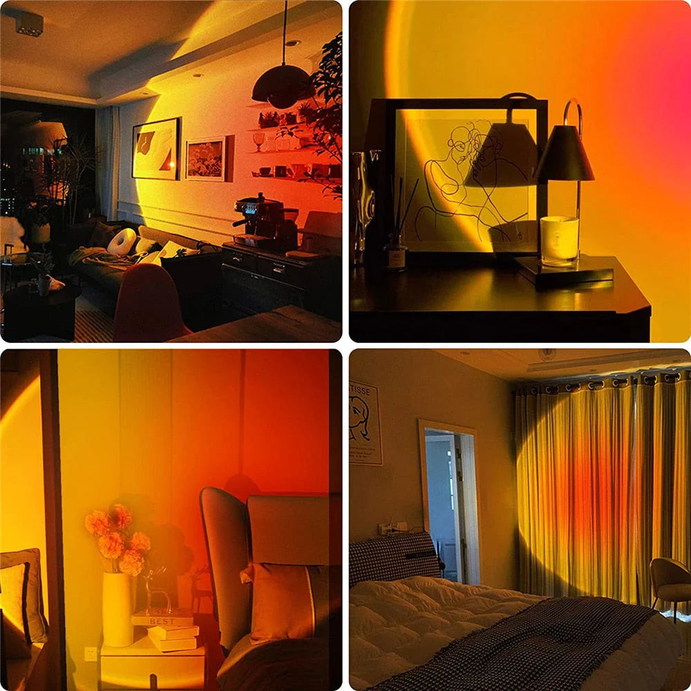 Sonnenuntergang Lampe mit 4 Farben - GlowSphere | Karnz