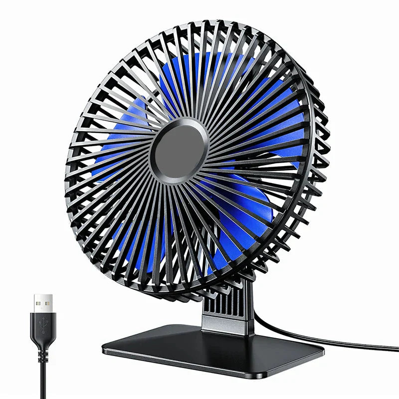 Mira Oszillierender USB Ventilator – Leise, Kompakt & 4 Geschwindigkeiten für Schreibtische und Nachttische | Karnz