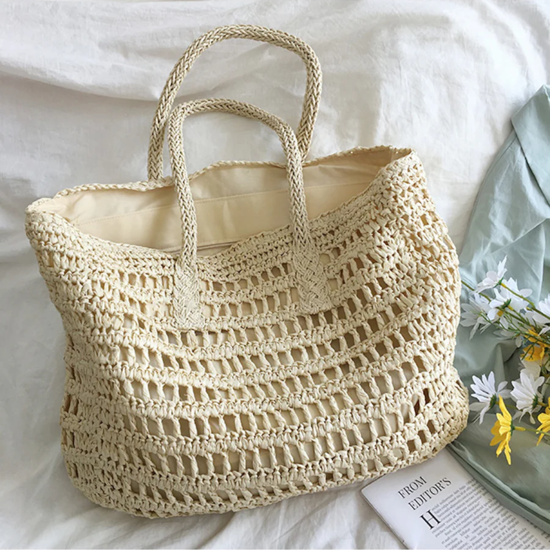 Stylische Gewebte Handtasche für Frauen - BreezeTote | Karnz