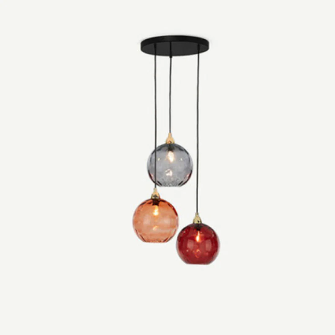 Moderne Cluster Pendelleuchte mit 3 Lichtern - Cascade | Karnz