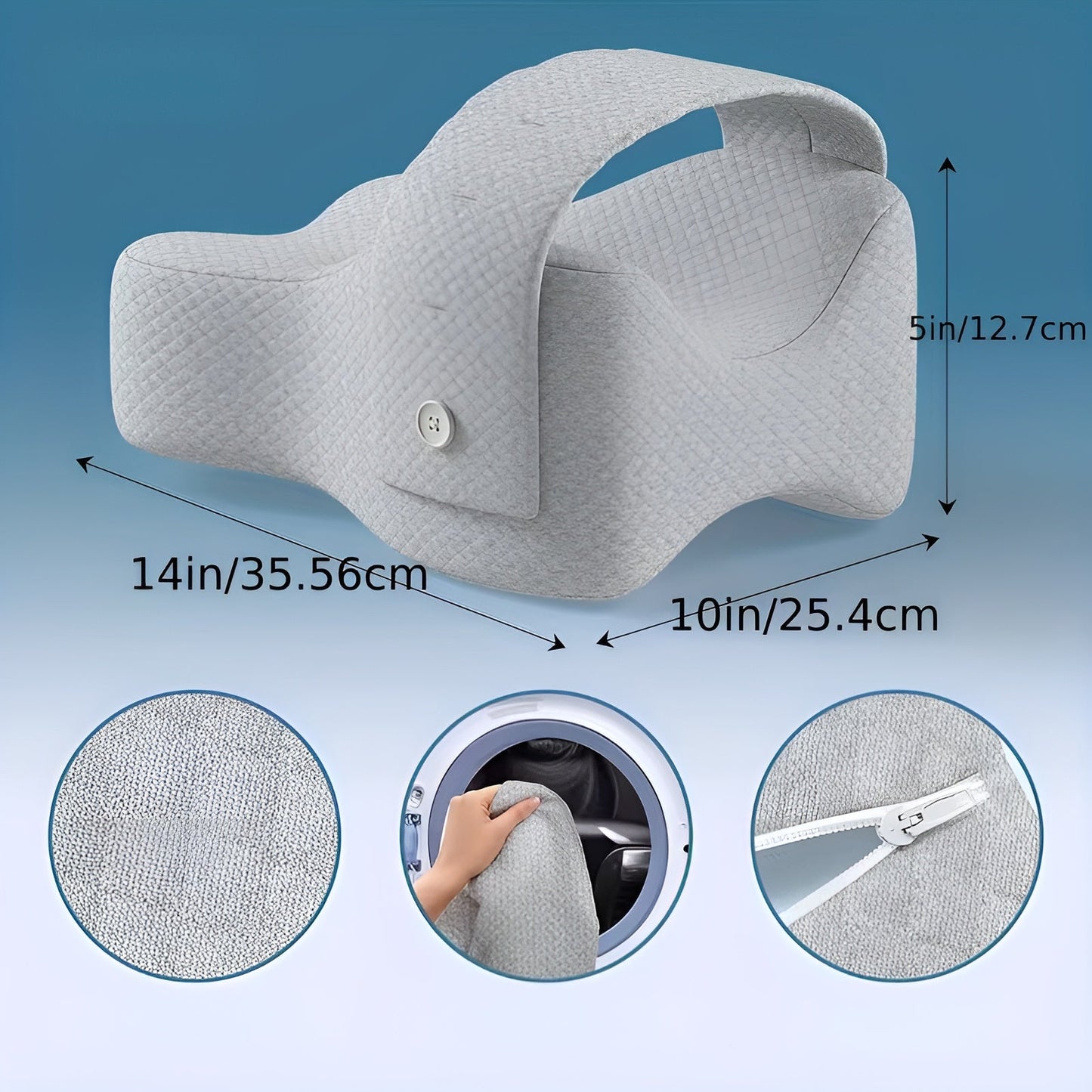 Kniekissen für Seitenschläfer – Ergonomisch & verstellbar | Entlastung für Knie und Rücken
